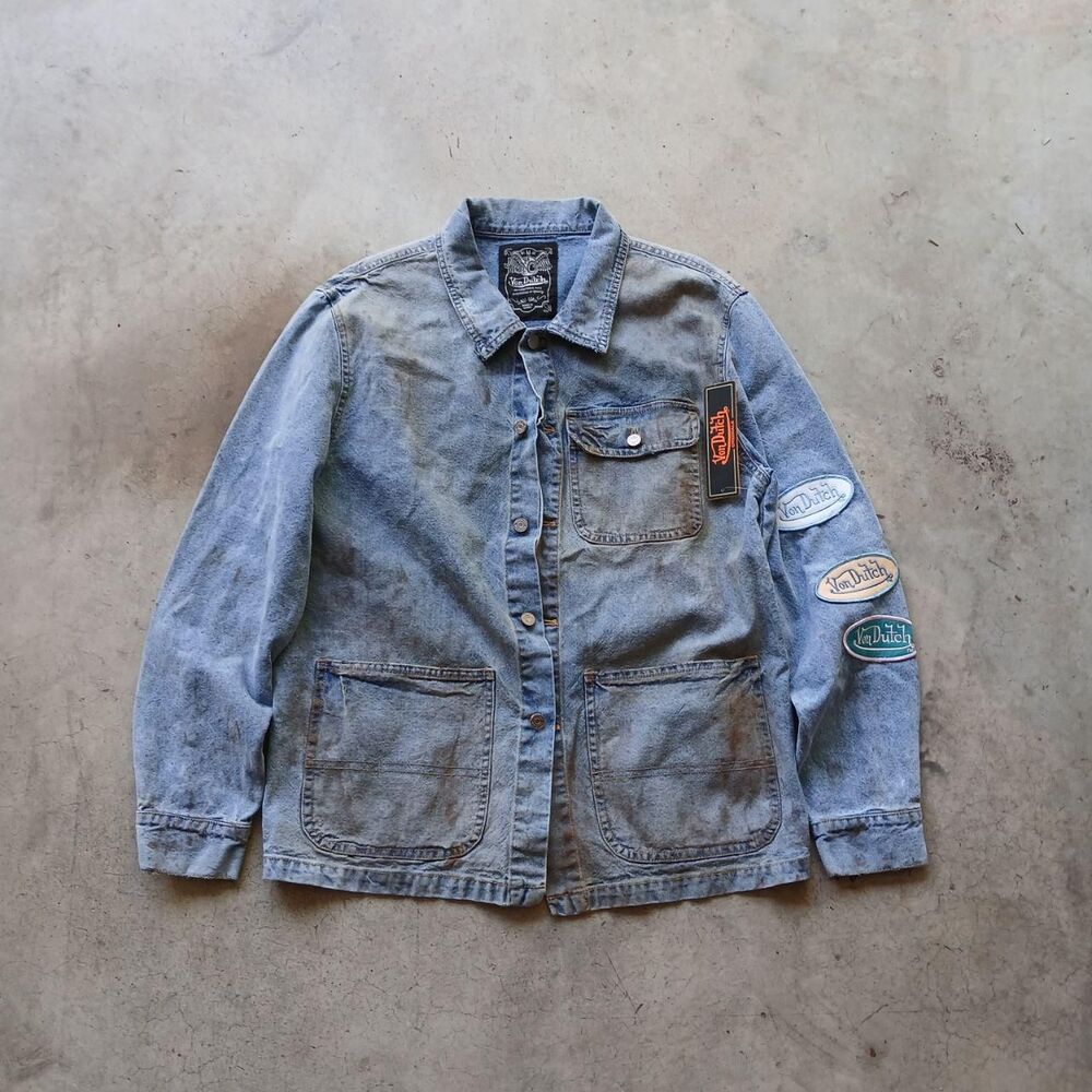 Von-dutch Men's Blue Jacket